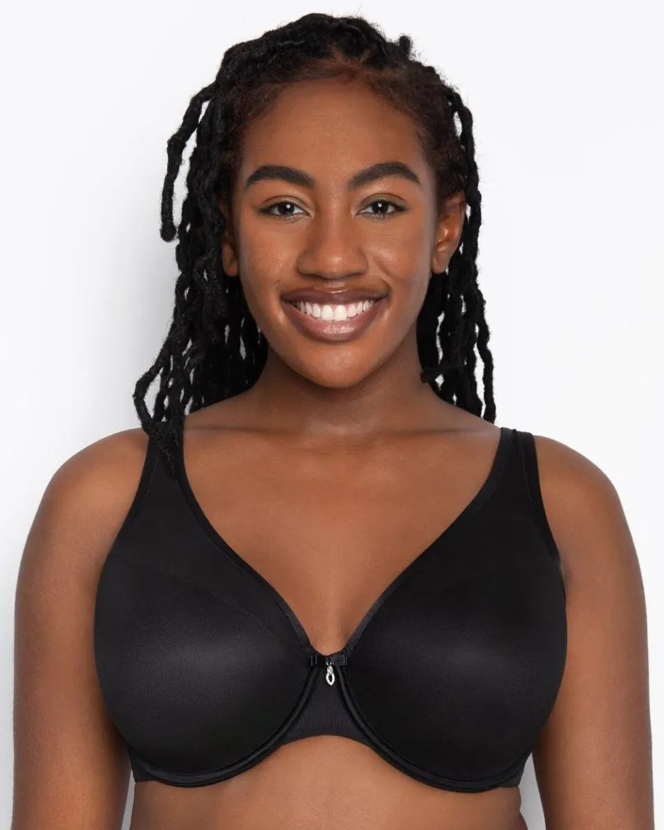 Sheer Mesh Push Up Black- 1310