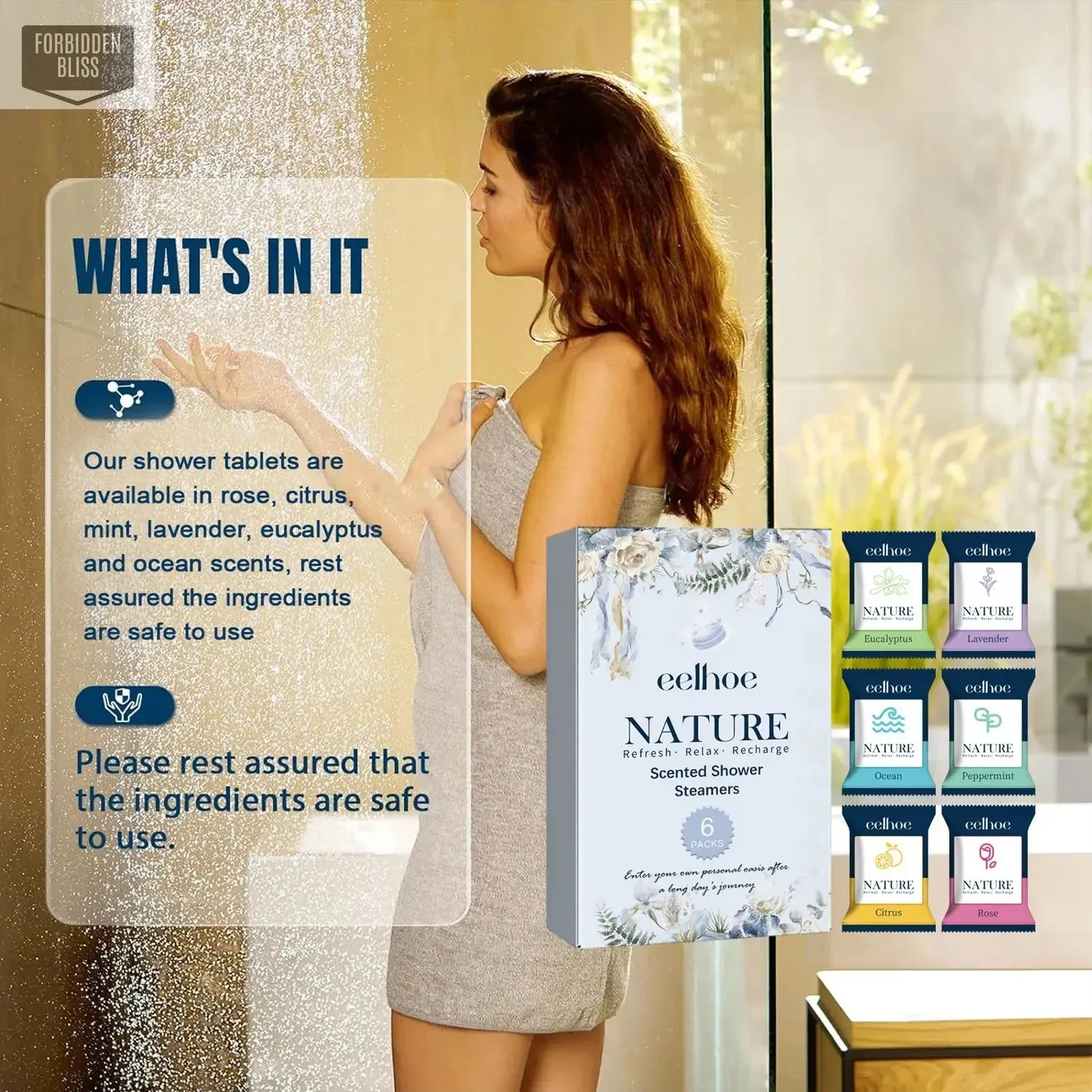 Shower tablets for Relaxation